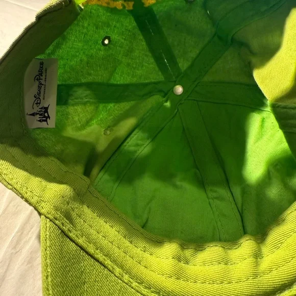 Disney OK Oozma Kappa embroidered Monsters University lime green hat - Picture 3 of 4